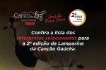 Conheça os classificados da 2a. Lamparina da Canção Gaúcha
