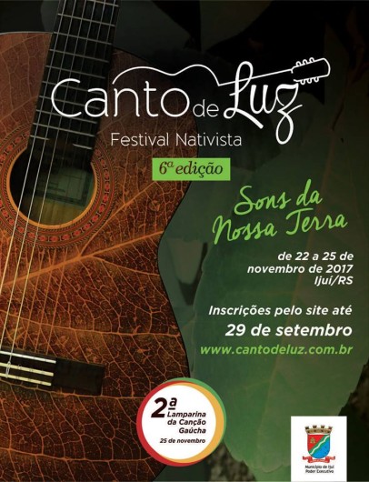 Festival Nativista Canto de Luz e Lamparina da Canção recebem inscrições